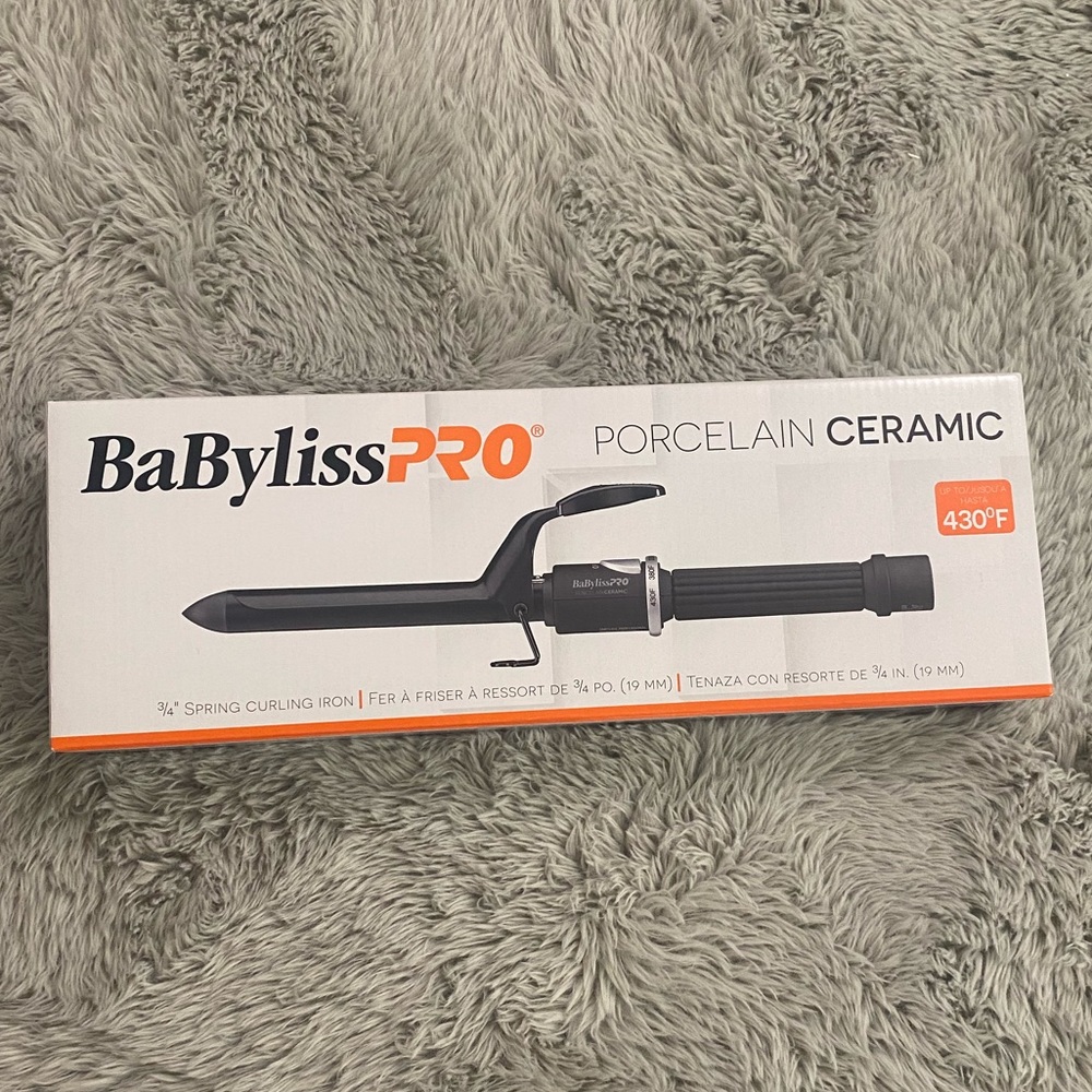 Babyliss PRO porcelain ceramic 3/4 spring curling iron